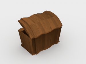 wooden chest - ed 1 Modelo 3D