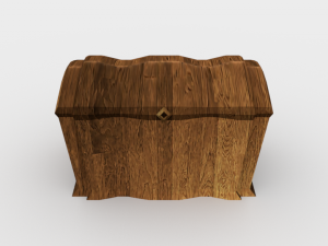 wooden chest - ed 1 Modelo 3D