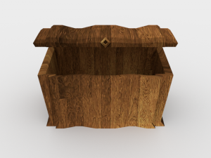 wooden chest - ed 1 Modelo 3D