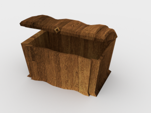 wooden chest - ed 1 Modelo 3D