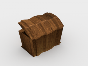 wooden chest - ed 1 Modelo 3D