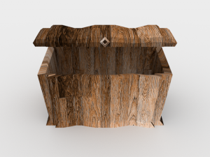 wooden chest - ed 1 Modelo 3D