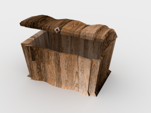 wooden chest - ed 1 Modelo 3D