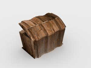 wooden chest - ed 1 Modelo 3D
