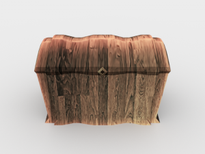 wooden chest - ed 1 Modelo 3D