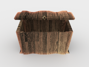 wooden chest - ed 1 Modelo 3D