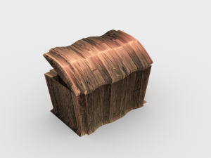 wooden chest - ed 1 Modelo 3D