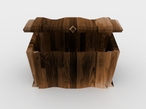 wooden chest - ed 1 Modelo 3D