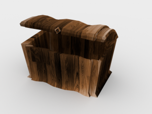 wooden chest - ed 1 Modelo 3D