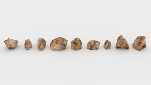 realistic stones - ed 1 3D Model .c4d .max .obj .3ds .fbx .stl .blend 