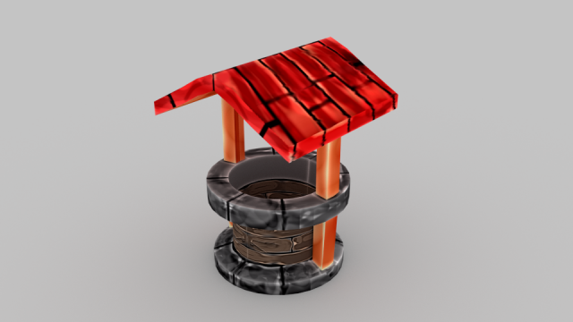 lowpoly well - ed 1 3D Model .c4d .max .obj .3ds .fbx .stl .blend