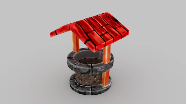 lowpoly well - ed 1 3D Model .c4d .max .obj .3ds .fbx .stl .blend