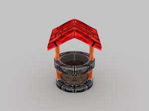 lowpoly well - ed 1 3D Model