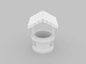 lowpoly well - ed 1 3D Model