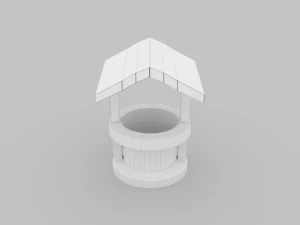 lowpoly well - ed 1 3D Model