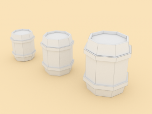 wooden barrel - ed 1 3D 모델