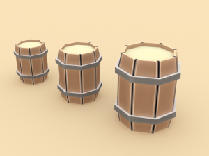 wooden barrel - ed 1 3D 모델