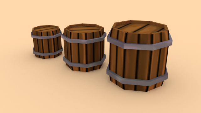 woodenbarrel - ed 2 3D 模型 .c4d .max .obj .3ds .fbx .stl .blend 