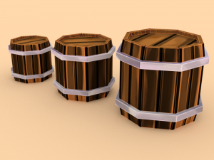 woodenbarrel - ed 2 3D 模型