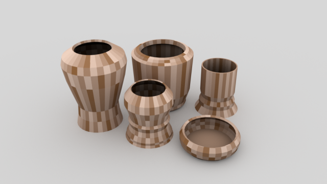 lp mosaic pots - ed 1 3D Model .c4d .max .obj .3ds .fbx .stl .blend 