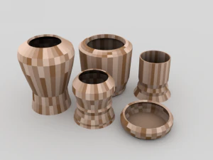 lp moza&iuml;ekpotten - editie 1 3D Model