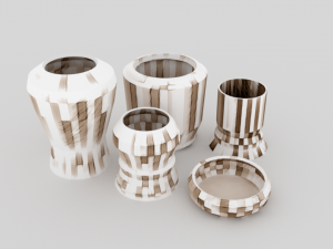 lp mosaic pots - ed 1 3D Model