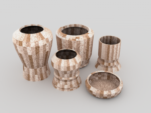 lp mosaic pots - ed 1 3D Model