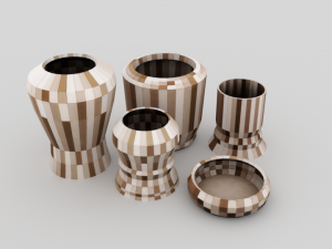 lp mosaic pots - ed 1 3D Model