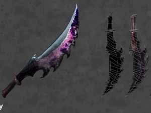 pbr fantasy swords 3D-Modell