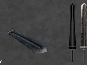 pbr fantasy swords 3D Model