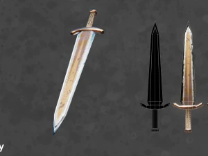 pbr fantasy swords 3D Model