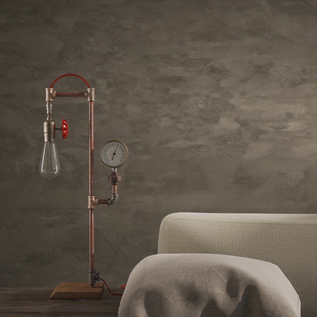 steam lamp Model 3D .c4d .max .obj .3ds .fbx .stl .blend 