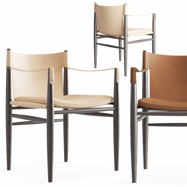 trussardi saddle chair 3D Model .c4d .max .obj .3ds .fbx .stl .blend 