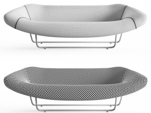 dc 1414 sofa by vincenzo de cotiis 3D 模型