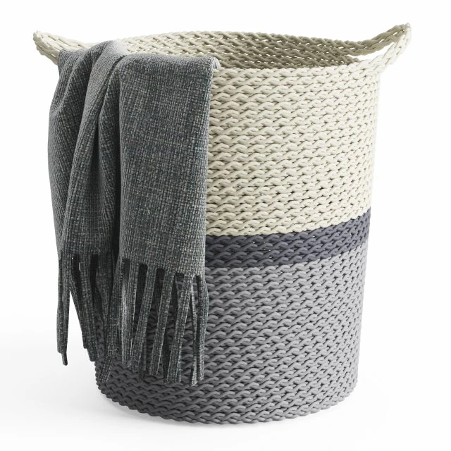 laundry basket 3D Model .c4d .max .obj .3ds .fbx .stl .blend 