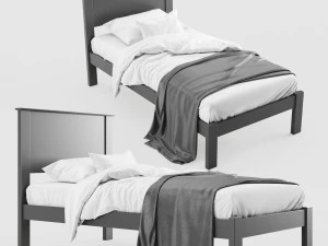 single bed no 01 by coastwood 3D Model