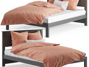 Queensize-Bett Nr. 01 von Coastwood 3D Modell