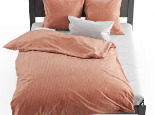 queen size bed no 01 by coastwood 3Dモデル