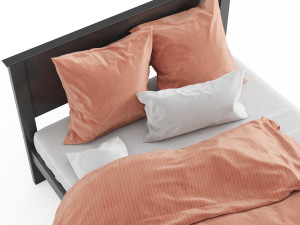 queen size bed no 01 by coastwood 3Dモデル