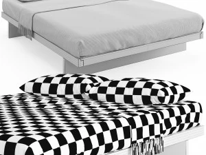 kyoto japanese bed 3D Model