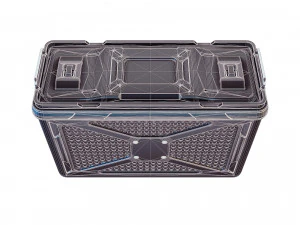 sci-fi military container 3D Model