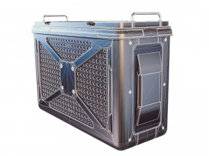 sci-fi military container 3D Model