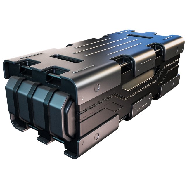 sci-fi container 3D मॉडल .c4d .max .obj .3ds .fbx .stl .blend 