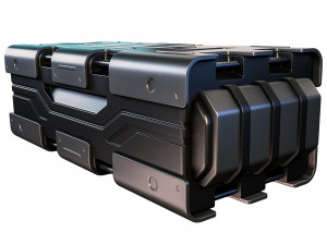 sci-fi container 3D मॉडल