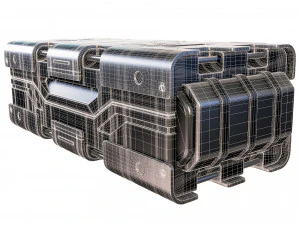 sci-fi container 3D Model