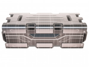 sci-fi container 3D मॉडल