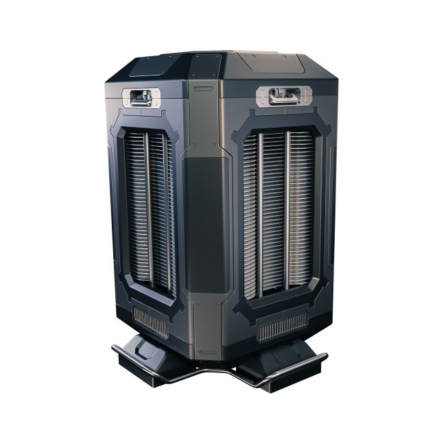 sci-fi power generator Model 3D .c4d .max .obj .3ds .fbx .stl .blend 
