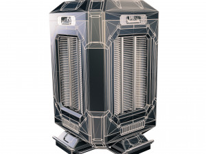sci-fi power generator Model 3D