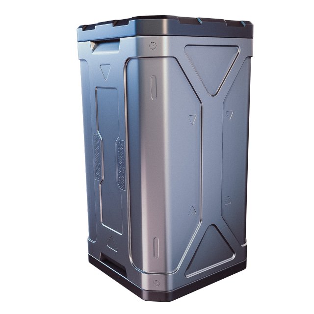 sci-fi container 3D मॉडल .c4d .max .obj .3ds .fbx .stl .blend 