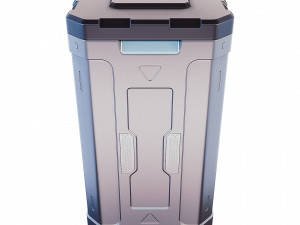 sci-fi container 3D मॉडल